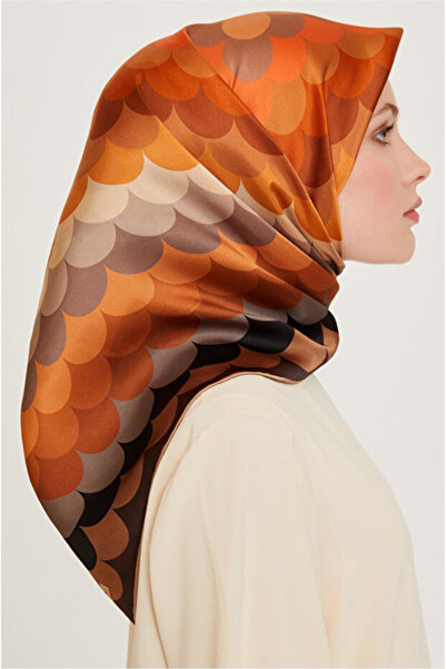 Armine 100% Twill Silk Scarf 9212D (t) (Nostalji̇)-33