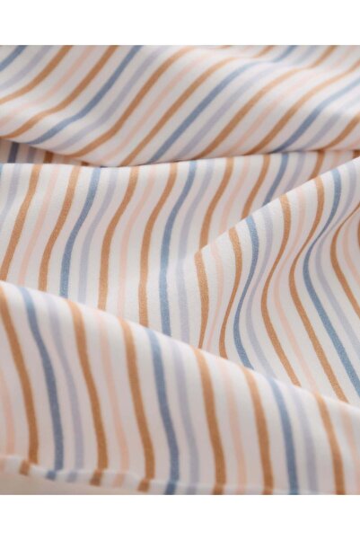 REDTAG Multicolored Striped Fitted Sheet (Single Size)