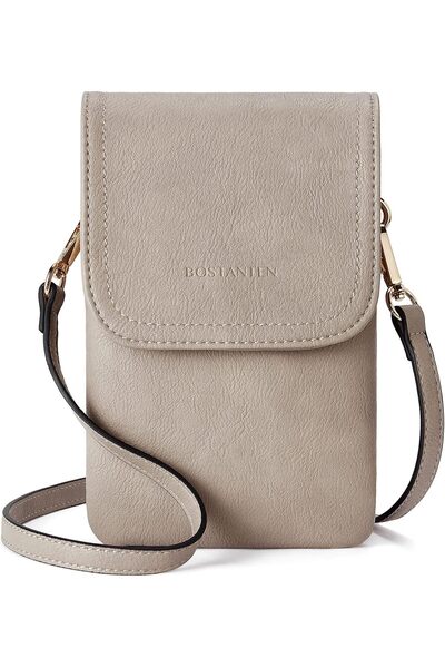 BOSTANTEN Vegan Leather Small Crossbody Bag for Women