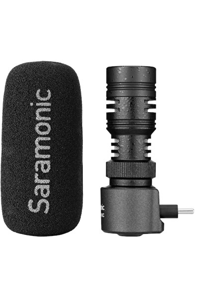 Saramonic Microfon USB-C tip shotgun (cardioid, direcțional) pentru smartphone și tabletă
