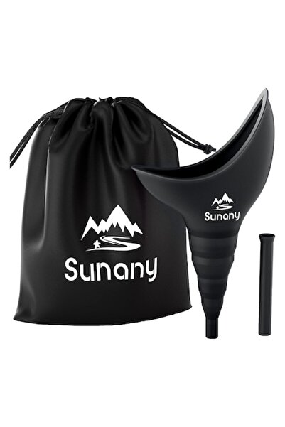 Sunany Дамски силиконов писоар с фуния, преносим, ​​многократна употреба за д...