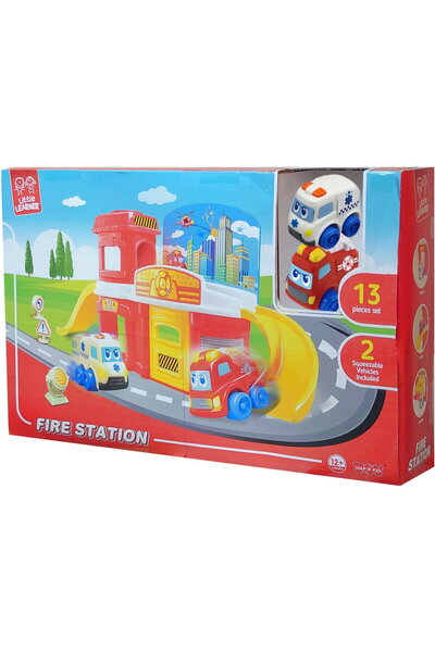 Little Learner Joc de constructie - Prima mea statie de pompieri