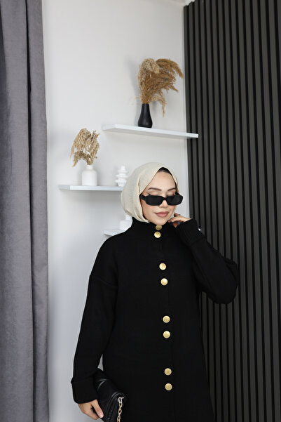 sorisso Knitwear Dress, Long, Button Detail