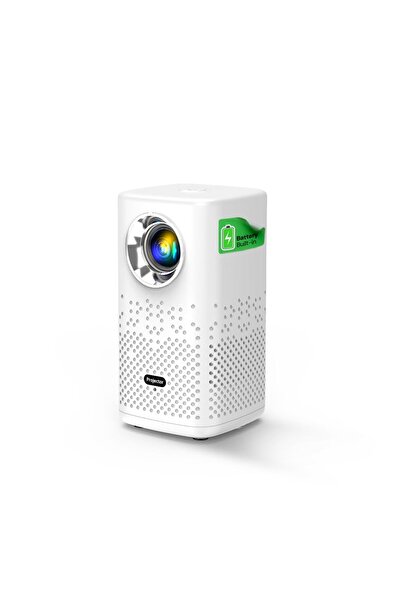 Wownect Mini Portable Projector |Built-in Battery|150 ANSI Lumens| 1080P Full HD Support