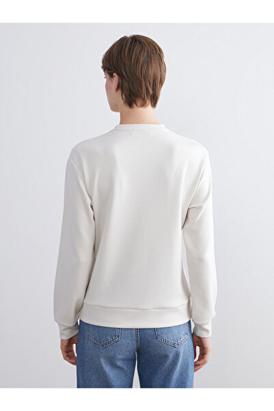 LC Waikiki Basic Gray Crew Neck Stone Women's Sweatshirt