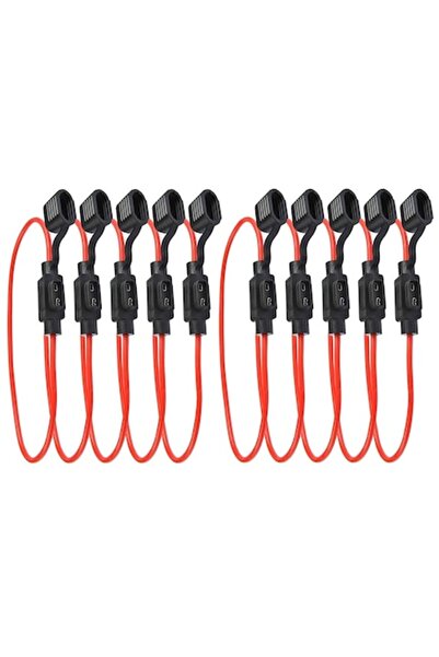 GTIWUNG Set de 10 suporturi de siguranțe auto în linie cu carcasă turnată și ...