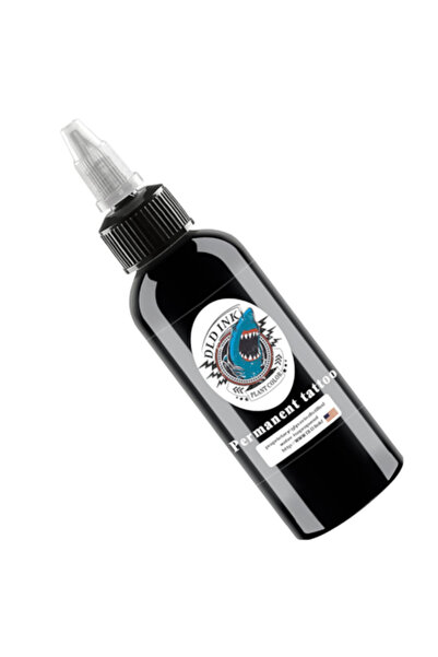 DLD Permanent tattoo pigment 120 ml - professional tattoo ink, microblading, , black