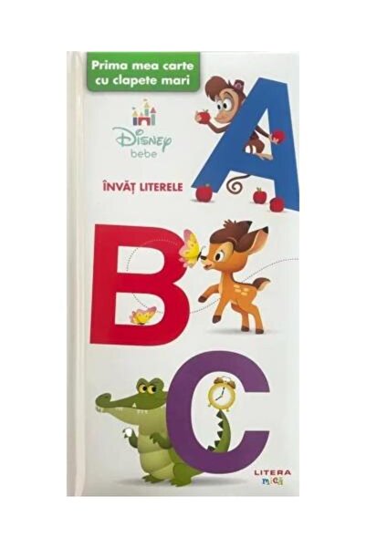 Editura Litera Disney Bebe. ABC. Prima mea carte cu clapete mari,