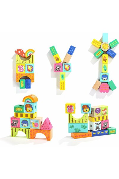 Top Brıght Set de constructie - Animalute din padure