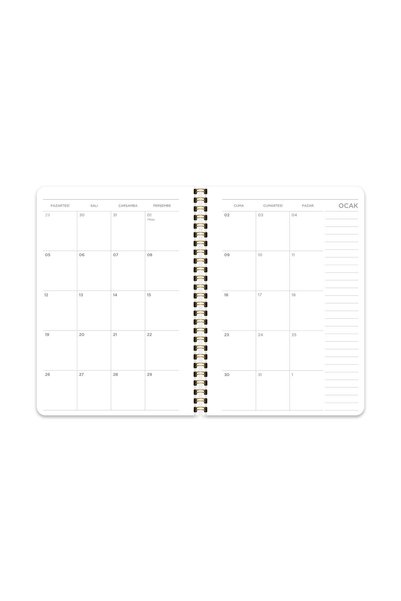 KESKİN COLOR مفكرة أسبوعية من نوع Keskin 2026-A5 Spr.Sert Kp.-Lirik