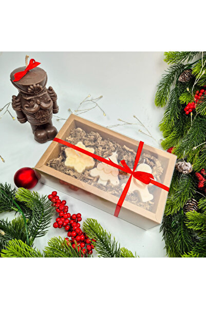 Creative Kappa Set of 3 Handmade Soy Candles – Smell of Christmas, Christmas Shapes, Festive Gift