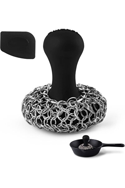 AZONEE منظف سلسلة من الحديد الزهر - منظف من الفولاذ المقاوم للصدأ والسيليكون