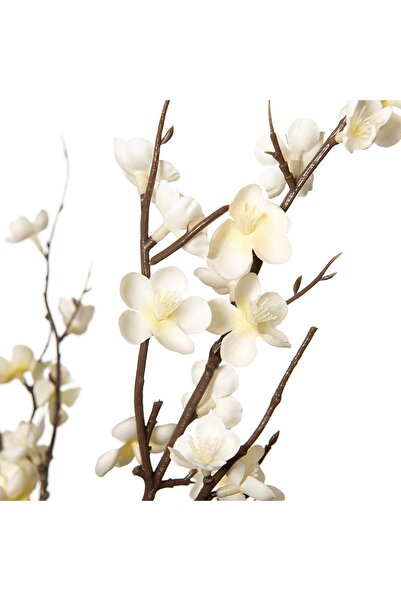 Generic Ammyoo 4 PCS Artificial Plum Blossom Cherry Blossom Faux Long Stems (White)