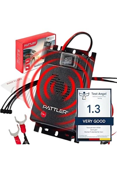 Pattler Repelent cu ultrasunete pentru rozătoare auto, 1225 kHz, îndepărtează șoareci, șobolani, jderi, până la 60 m