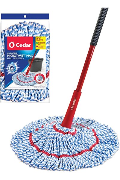 Generic O-Cedar MicroTwist MAX Microfiber Twist Mop with 1 Extra Refill, 18-Inch