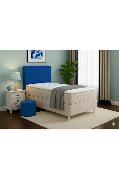 RS JANTİ STORE TEK KİŞİLİK BAZA BAŞLIK KILIFI 100X70CM MAVİ RENK LASTİKLİ ESN...