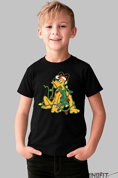 GILDAN Tricou De Craciun Copii Catel Poznas Cu Instalatie Baiat