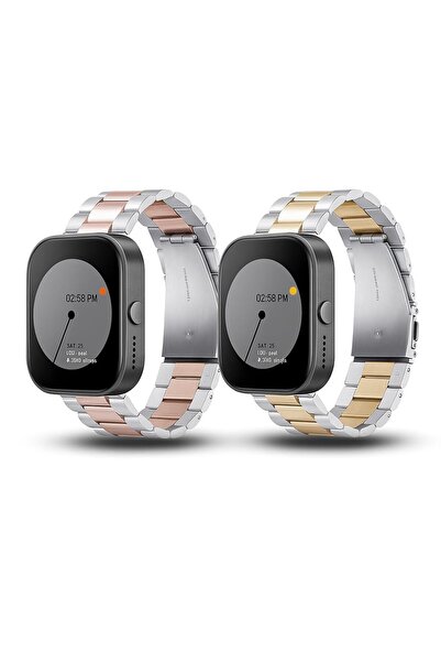 O Ozone (Pack of 2) Metal Band For CMF by Nothing Watch Pro/Watch Pro 2 Watchband Bracelet - Multicolor