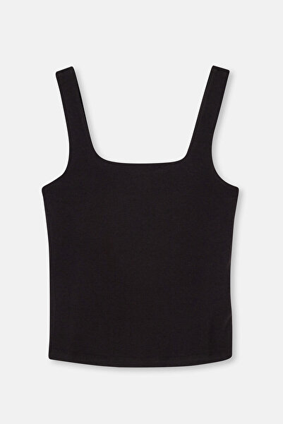 Dagi Black Strap Bamboo Tank Top