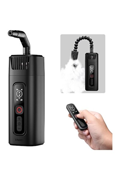 ulanzi Aparat de ceață portabil de 40W cu telecomandă wireless, reîncărcabil, suport de 1/4", intensitate reglabilă a ceții
