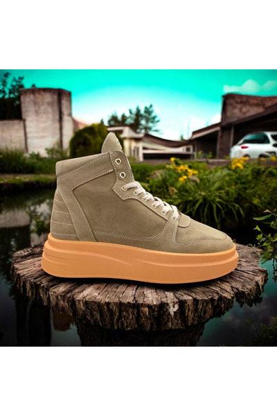 VİVA SHOES 100% Genuine Leather Poly Sole Men's Suede Boots