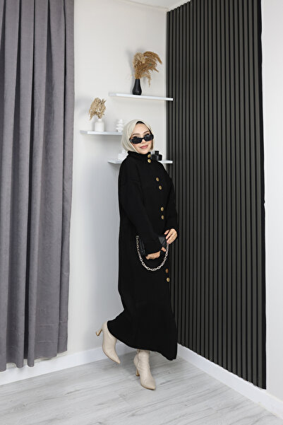 sorisso Knitwear Dress, Long, Button Detail