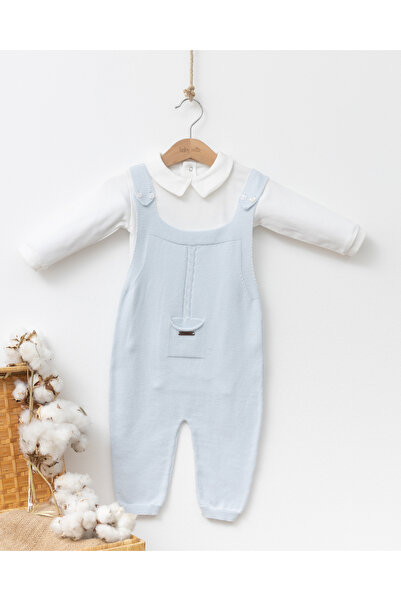 Babymio CEPLİ SAÇ ÖRGÜLÜ SALOPET