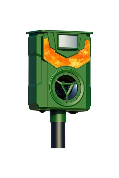 Baoduu Solar ultrasonic pest repellent with flame light, motion sensor, 5 modes, IP44, portable