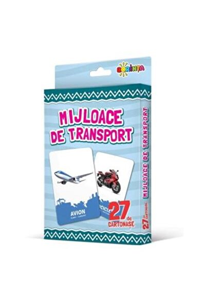 Editura Dorinta 27 de cartonase. Mijloace de transport