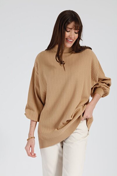 Suede Style 30191 - Long Knit Sweater