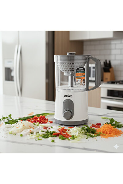 Sanford Multifunction Electric Food Processor with 0.7L Glass Bowl 500W