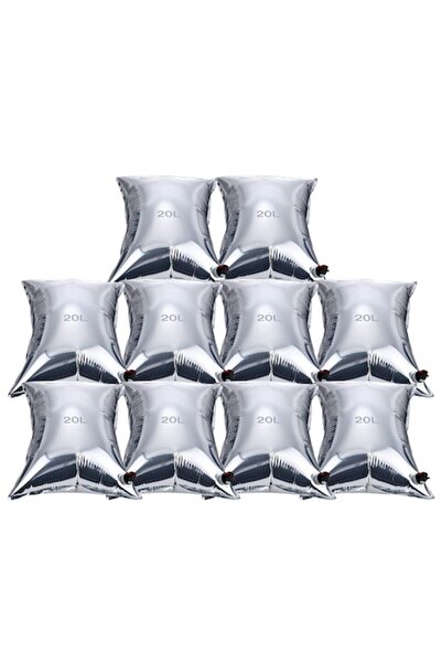 JOSPL Σετ σακουλών Bag-in-box 200 L (10 20 L), ανθεκτικές στο φως σύνθετες τσάντες, με βρύση, επαναχρησιμοποιούμενες για νερό, win