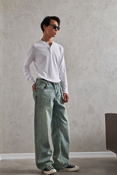 HYMAN Men's Extra Baggy Jeans