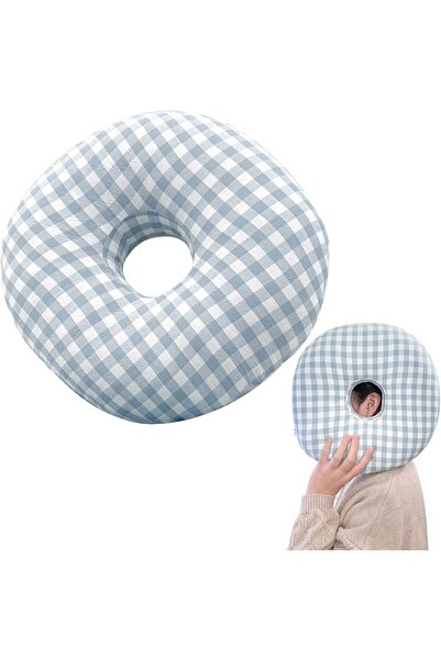 AZONEE Doughnut Piercing Pillow with Ear Hole - Support Cushion for Side Slee...