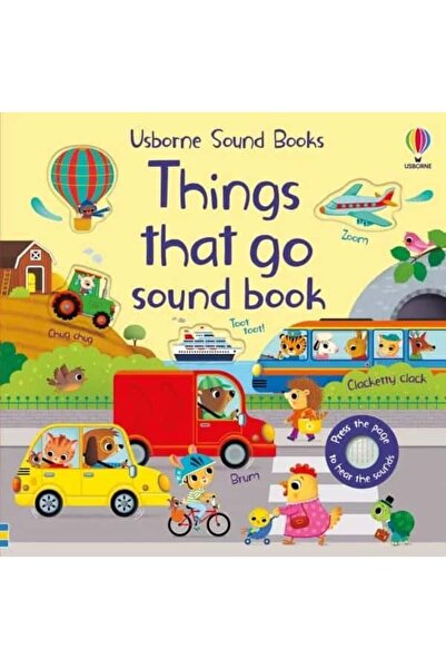 Usborne Sensory book with sounds, THINGS THAT GO SOUND BOOK, Usborne, + 6 months