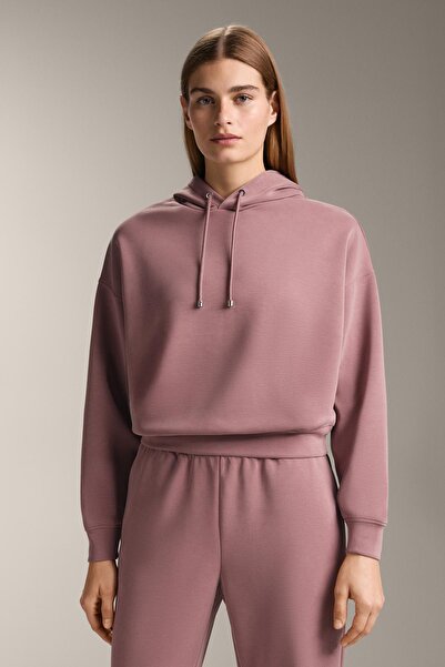 Oysho Boxy hoodie with brushed modal