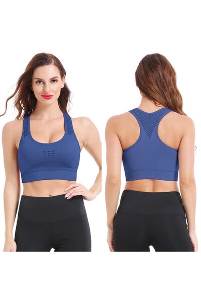 RUBIK Sports Bra Seamless High Impact Racerback Shockproof for Yoga Gym Training Running Workout Fitness