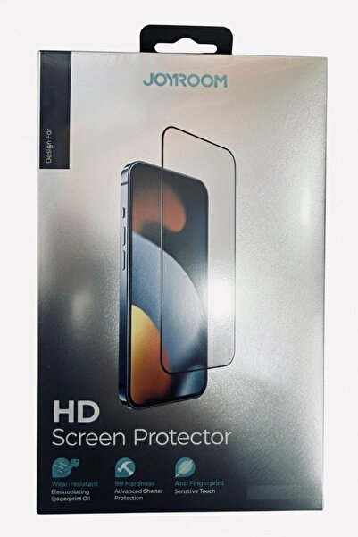 joyrom واقي شاشة زجاجي فاخر لهاتف آيفون 15 برو ماكس