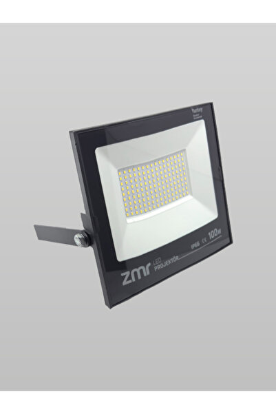 ZMR 100W SİYAH KASA SLIM LED PROJEKTÖR IP65 DIŞ ORTAM DÖKÜM KASA 100W LED PRO...