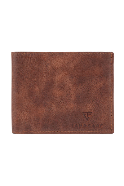 TANGCARF Чоловічий гаманець із натуральної шкіри | Astra 5218 – Tiguan Taba