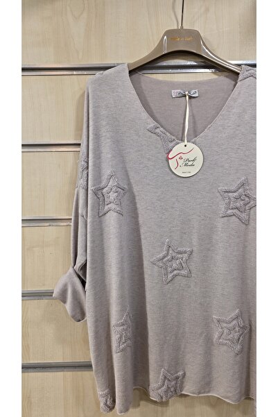 Park Moda Thin Sweater Star Embossed