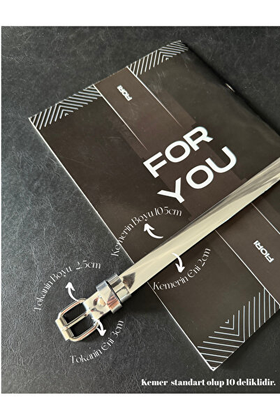 Fiori Silver Belt Square Buckle Thin Women's Belt Waist Belt,Dress Belt,Skirt Belt,Pants Belt