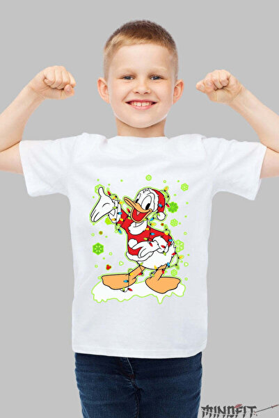 GILDAN Коледна тениска за деца с щампа  "Весела Коледа " и момче