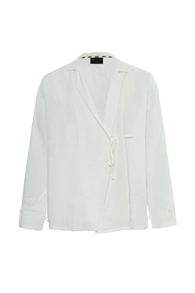 MORREZ Kruvaze Keten Gömlek