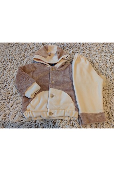 Handmade Minis Boutique Handmade Minis Boutique fluffy set, beige with brown