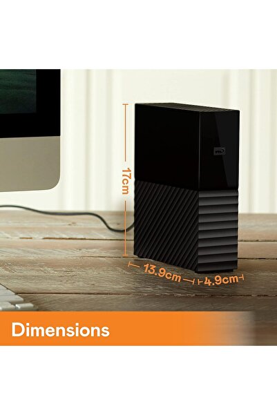 WD Western Digital 12 TB My Book USB 3.0 Desktop Hard Drive with Password Protection and Auto Backup So