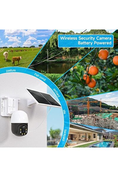 Xiaovv Solar 4G Wireless 1080p Surveillance Camera, 10000mAh, Motion Alert, Color Night Vision, IP65