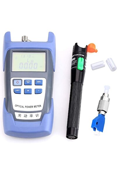 KELUSHI Digital fiber optic power meter set with tester and FC-LC adapter, -70 to +10 dBm, 850-1625 nm