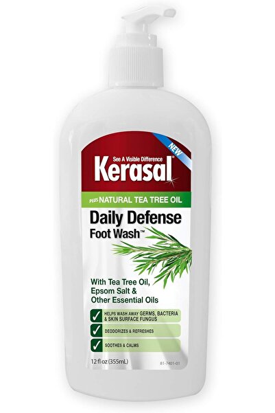 Kerasal Daily Defense Foot Wash, 12 Ounce (354.88 ml)