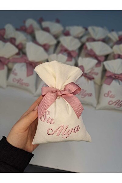 sevginaz çeyiz nakışlı isime özel lavanta kesesi (5Adet)